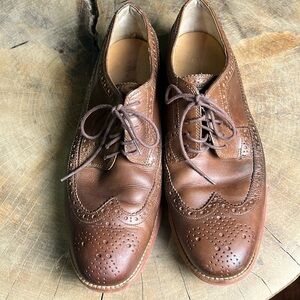 Men's Cole Haan Lunarlon Lunargrand Wingtip Shoes Size 10.5 brown. MN55